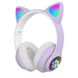 Бездротові навушники LED з котячими вушками CAT STN-28. Колір: фіолетовий ws44267-2 фото 26