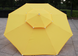 Зонт круглый очень прочный 2,5 м Антиветер с двойным куполом Желтый тент 890313 фото 1