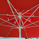 Зонт круглый очень прочный 2,5 м Антиветер с двойным куполом красный тент 890314 фото 2