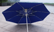 Зонт круглый очень прочный 2,5 м Антиветер с двойным куполом синий тент 890320 фото 4