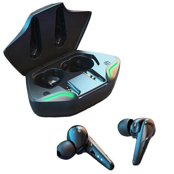 Бездротові навушники TWS Bluetooth Bakey G11 з мікрофоном. Кейс, повербанк, LED підсвічування. Колір: чорний ws68251 фото