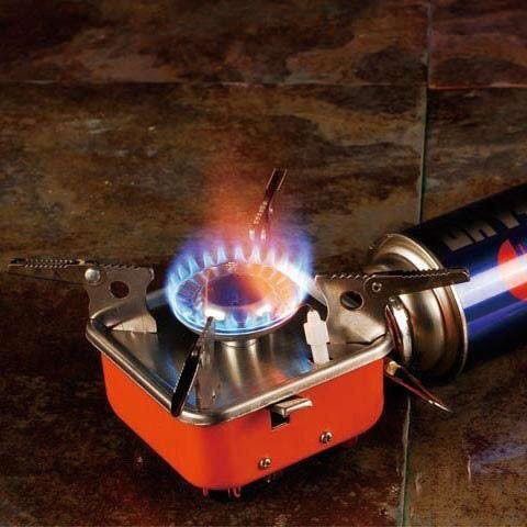 Газовий пальник кемпінгова плита газовий примус газова плита портативна з чохлом, похідний таганок ws27795 фото