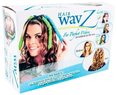 Волшебные бигуди для волос любой длины Hair Wavz, бигуди-спиральки Артикул: op80176 фото