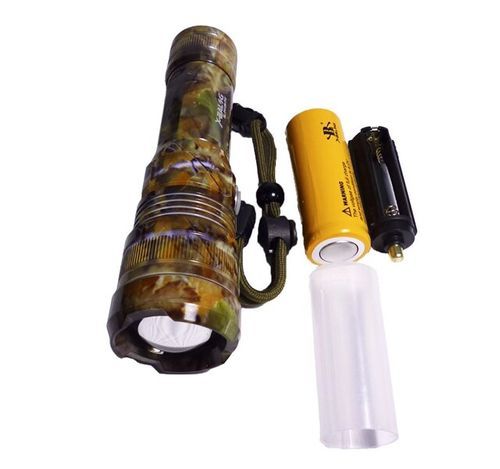 Ручной аккумуляторный фонарик с боковым диодом Power style MX-915M-COB камуфляжный расцветка Артикул: 509258020 фото