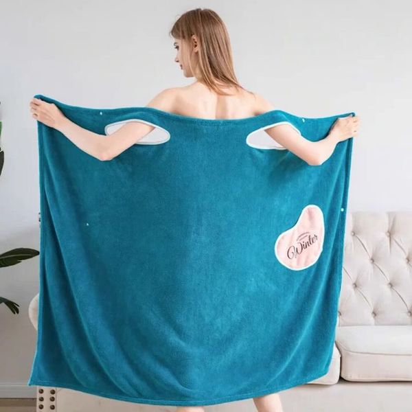 Банное полотенце из сверхтонкого волокна, женское, сексуальное, Быстросохнущий банный халат, полотенца для ванной, полотенце для дома, пляжное полотенце Артикул: 519663200 фото
