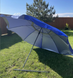 Зонтик круглый садовый 3м - 8 двойных спиц с напылением, клапаном синий тент 890329 фото 6