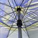 Зонтик круглый садовый 3м - 8 двойных спиц с напылением, клапаном синий тент 890329 фото 10