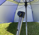 Зонтик круглый садовый 3м - 8 двойных спиц с напылением, клапаном синий тент 890329 фото 7