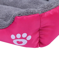 Лежанка пуфик для кошки собаки пушистая глубокая цвет: розовый Артикул: 5406696320 фото