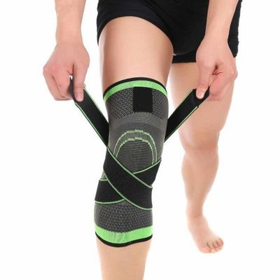 Наколенник Бандаж коленного сустава Knee Support Copper Черно-зелёный фиксатор колена Компрессионный от травм растяжений Артикул: 5098563 фото