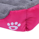 Лежанка пуфик для кошки собаки пушистая глубокая цвет: розовый Артикул: 5406696320 фото 4