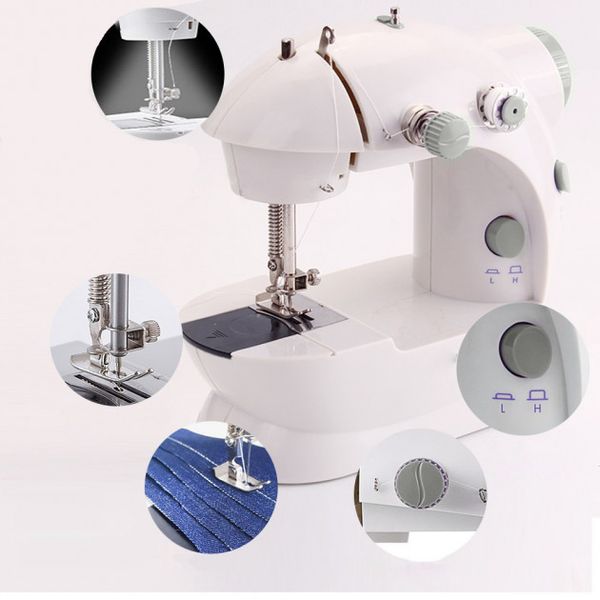 Швейная машинка 4в1 портативная Digital FHSM-201, швейная машинка пластик, детская швейная машинка ws13635 фото