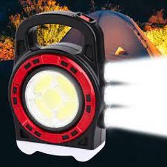 Мультифункциональный кемпинговый фонарь Hurry-bolt HB-6678C 20W с солнечной панелью и фукцией павербанка Артикул: 5405402 фото