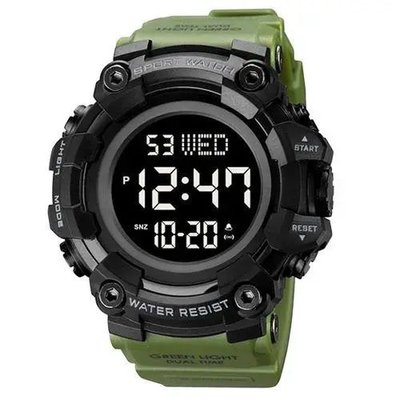 Часы наручные мужские SKMEI 1968AG ARMY GREEN, брендовые мужские часы, часы для мужчины. Цвет: зеленый ws41553 фото