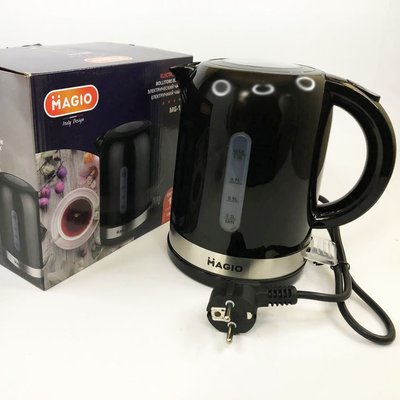 Электрочайник Magio MG-111 1л, маленький электрочайник, хороший электрический чайник, бесшумный чайник ws47434 фото