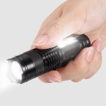 Ручной аккумуляторный фонарик с боковым диодом Power style MX-C83-COB 16,5см, Артикул: 509785200 фото