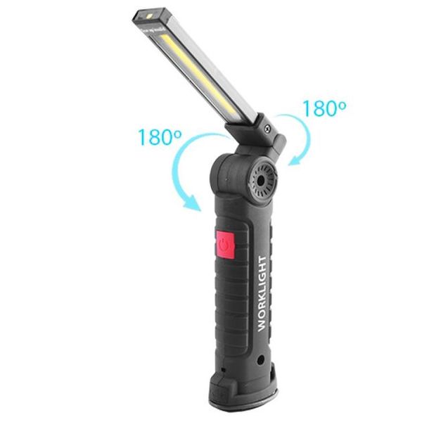 Аккумуляторный фонарь лампа светильник WORKLIGHT W-52 складной (от USB/с МАГНИТОМ/с КРЮЧКОМ) Артикул: 540540450 фото