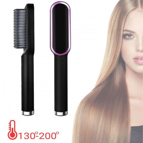 Электрическая расческа-выпрямитель Hair Straightener HQT-909 щетка для укладки волос Артикул: 20500000018 фото