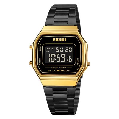 Часы наручные мужские SKMEI 1647GDBK, фирменные спортивные часы, оригинальные мужские часы ws38844 фото