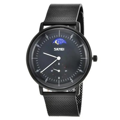 Годинник наручний чоловічий SKMEI 9245BK, чоловічий годинник стильний годинник на руку, оригінальний чоловічий годинник ws97726 фото