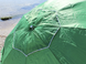 Зонт садовый пляжный торговый 2.5 м на 10 спиц с клапаном и серебряным напылением зеленый тент 890294 фото 2