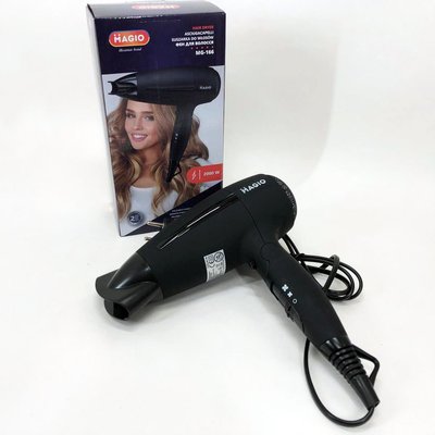 Фен MAGIO MG-166, класичний фен для волосся, електричний фен для сушіння волосся, фени для сушіння волосся ws14751 фото