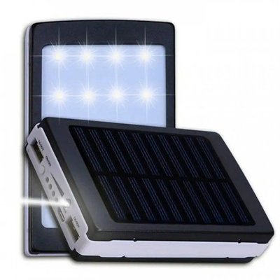 Портативна зарядка Power Bank Metal Led Solar 90000 mah Солнечная панель + Фонарь Артикул: sp4531 фото
