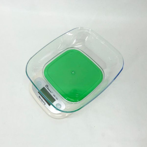 Весы кухонные DOMOTEC MS-125 Plastic, точные кухонные весы, весы для взвешивания продуктов. Цвет: зеленый ws64472 фото