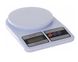 Весы кухонные электронные Domotec SF-400 с LCD дисплеем Белые до 10 кг ws46146 фото 3