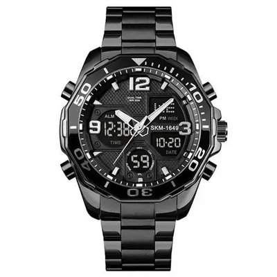 Часы наручные мужские SKMEI 1649BK, оригинальные мужские часы, брендовые мужские часы ws69838 фото