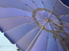 Зонт садовый, пляжный, торговый круглый усиленный 3,5м, 16 спиц с ветровым клапаном синий тент 891296 фото 6