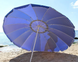 Зонт садовый, пляжный, торговый круглый усиленный 3,5м, 16 спиц с ветровым клапаном синий тент 891296 фото 2