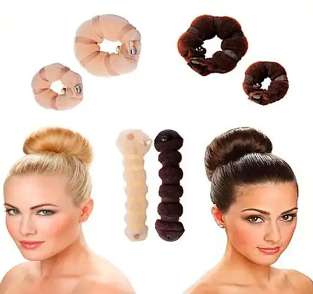 Валики на кнопках для создания объёмной причёски "Hot buns" Артикул: 5401478 фото