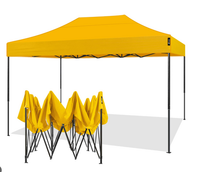 Палатки Шатры торговые гармошка 2х3м усиленный /30мм/0,8мм/20кг Желтый тент 891598 фото