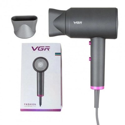 Професійний фен для сушіння та укладання волосся VGR V-400 2000 Вт 3 темперурних 2 швидкісних режими ws55847 фото