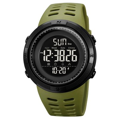 Часы наручные мужские SKMEI 2070AG ARMY GREEN, армейские часы противоударные. Цвет: зеленый ws81741 фото
