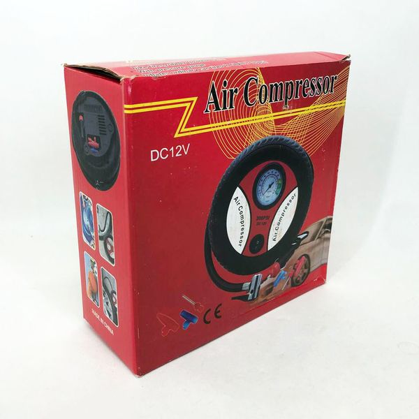 Автомобільний компресор для швидкого підкачування коліс Air Compressor DC12V, автомобільний компресор ws71351 фото