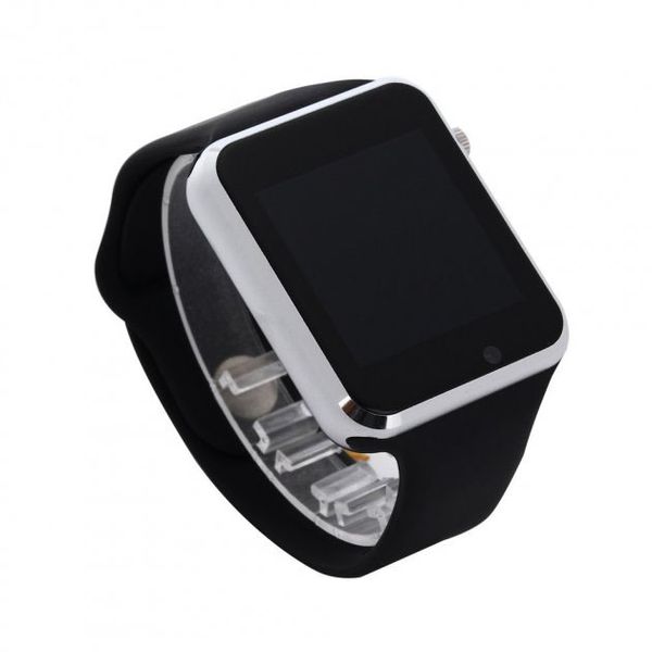 Смарт-часы Smart Watch A1 умные электронные со слотом под sim-карту + карту памяти micro-sd. Цвет: серебряный ws73332-3 фото