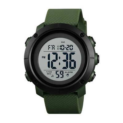 Годинник наручний чоловічий SKMEI 1434AGWT ARMY GREEN-WHITE, годинник армійський оригінал. Колір: зелений ws37155 фото