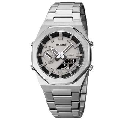 Часы наручные мужские SKMEI 1816SIBK, фирменные спортивные часы, оригинальные мужские часы ws72643 фото