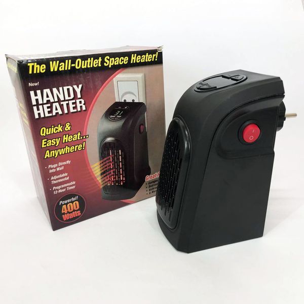 Портативний обігрівач Rovus Handy Heater Black, обігрівач дуйчик, побутовий тепловентилятор ws50896 фото