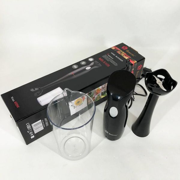 Блендер DOMOTEC MS-5105 (занурювальний, 400Вт, пластик, + стакан) ws42682 фото