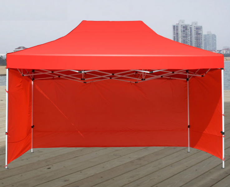 Палатка раздвижная, шатер усиленная конструкция 3х4,5м PRO +10,5м /33х33мм/1мм/28кг красный тент 800D Турция 889301 фото