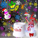 Светодиодный новогодний проектор - ночник с фигуркой снеговика 1367-2 Артикул: М16156 фото 1