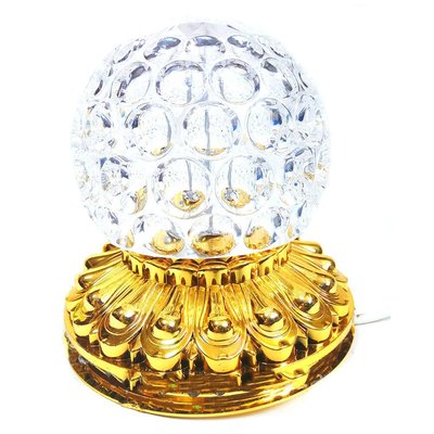 Диско шар на золотой подставке RD-7207, хрустальный шар с подсветкой Артикул: mu1313011013105000 фото