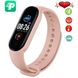 Смарт браслет M5 Smart Bracelet Фитнес трекер Watch Bluetooth. Цвет: розовый ws32668 фото 3
