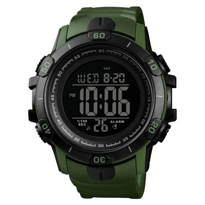 Часы наручные мужские SKMEI 1475AG ARMY GREEN, брендовые мужские часы, часы для мужчины. Цвет: зеленый ws18875 фото