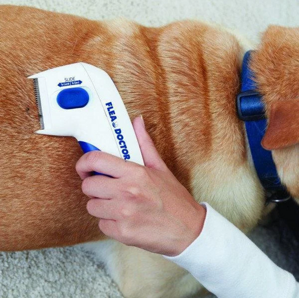 Электрическая расческа Flea Doctor от блох для собак и котов Артикул: 638 фото
