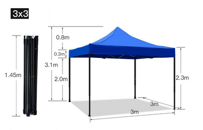 Шатры палатки раздвижные усиленные 3х3 м, /30х30мм/0,8мм/20кг Бежевый 889806 фото