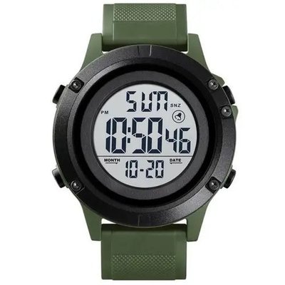 Годинник наручний чоловічий SKMEI 1508AGWT ARMY GREEN-WHITE, Водонепроникний чоловічий годинник. Колір: зелений ws68868 фото